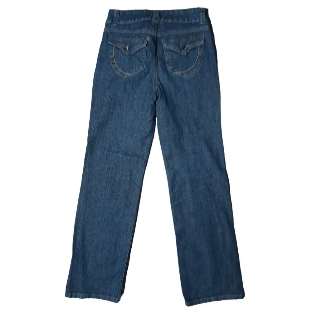 Nine West Jeans Womens Size 6 Straight Leg Blue Denim High Waist - Picture 6 of 15